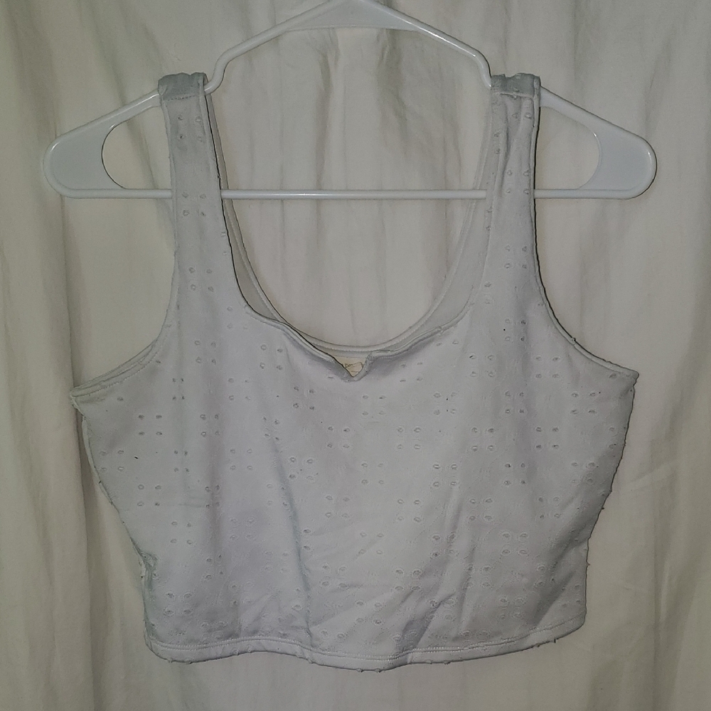 Shabby Chic Cropped Lace Top